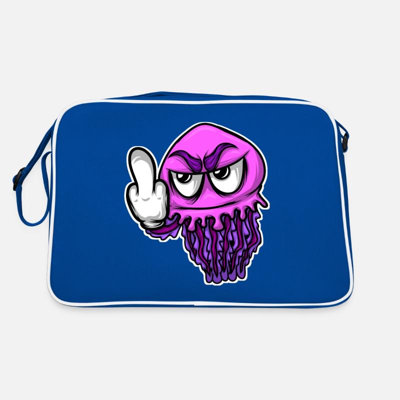 Jelly Fish Middle Finger Jellyfish Retro Bag