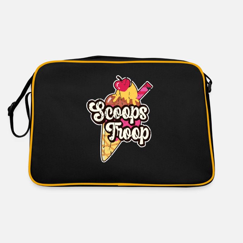 Scoops Troop -Colorful Sweet Cake Pudding Dessert Retro Bag