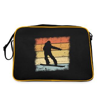 Tenue de snowboarder - Sac Retro - noir/or - Dos