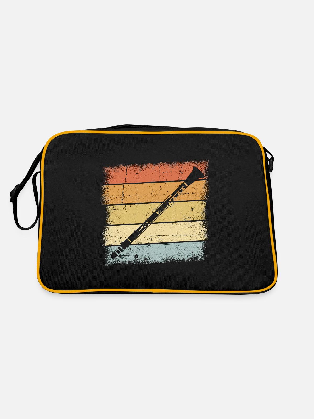Clarinette - Sac Retro - noir/or - Dos