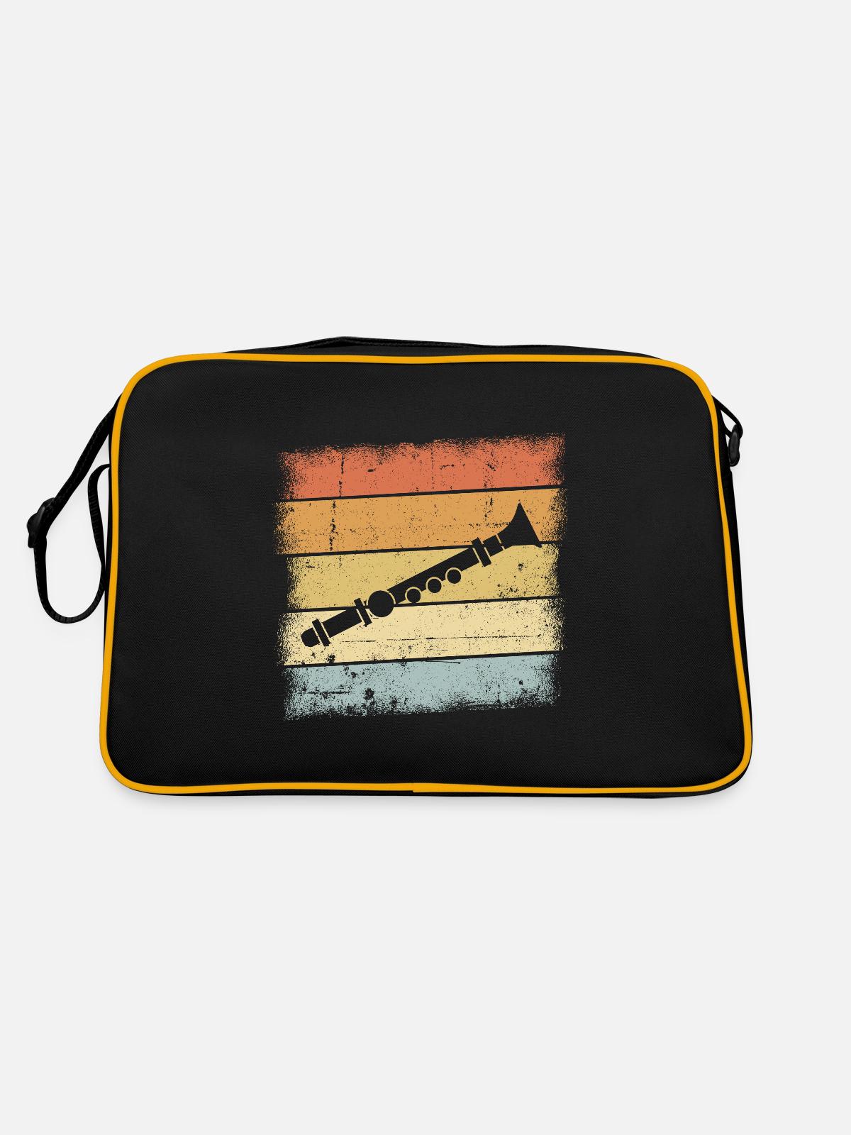 Flute - Retro Bag - black/gold - Back