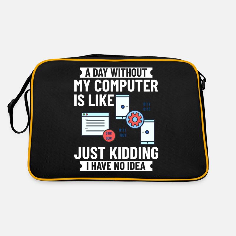 Programmierer Programmieren Computerentwickler Pc Retro Tasche