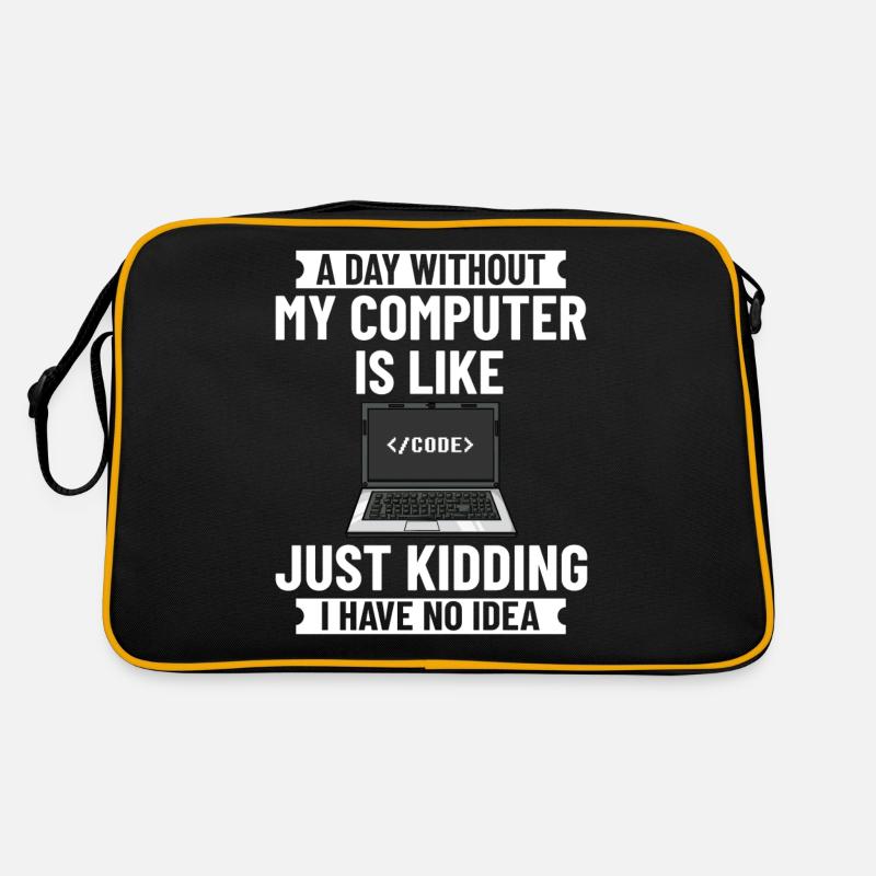 Programmierer Programmieren Computerentwickler Pc Retro Tasche