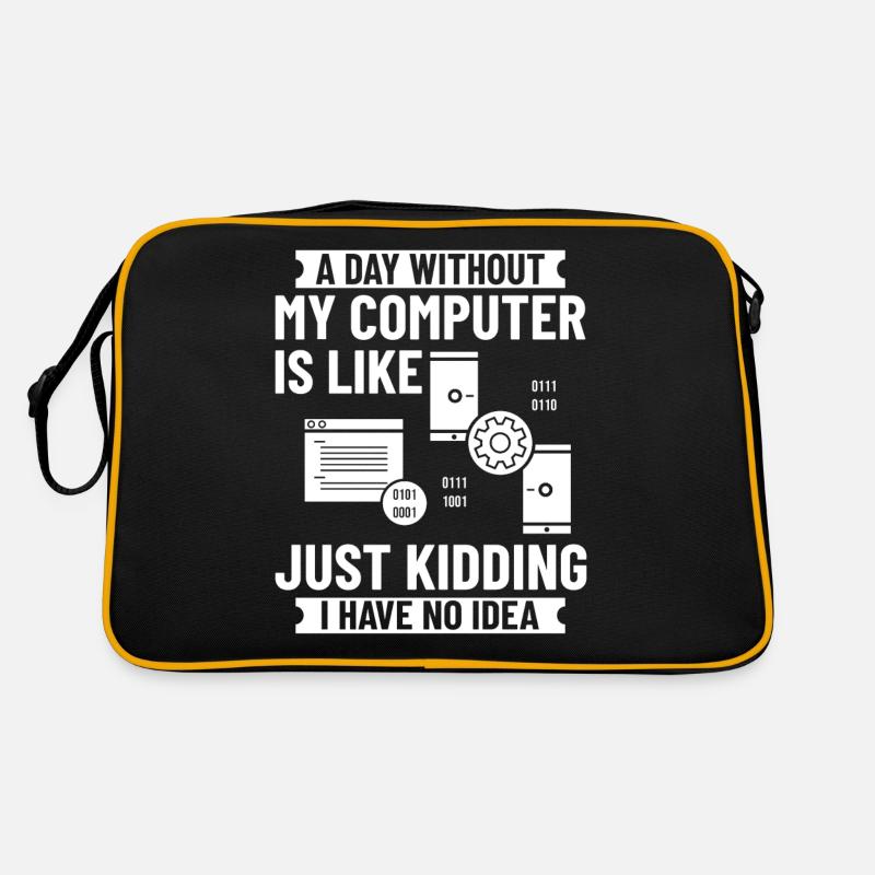 Programmierer Programmieren Computerentwickler Pc Retro Tasche