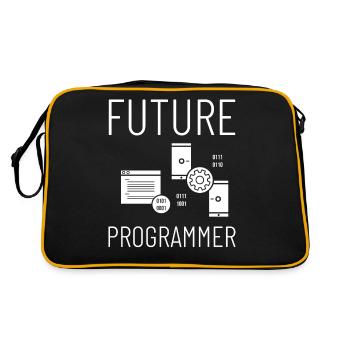 Programmer Programming Computer Developer Pc - Retro Bag - black/gold - Back