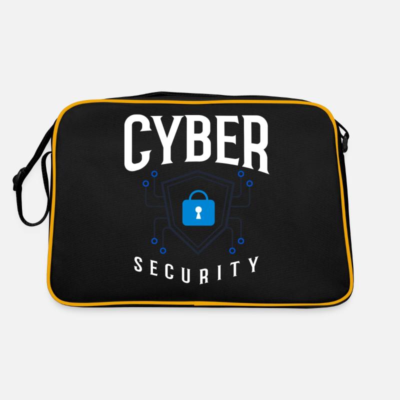Informations sur la cybersécurité Ordinateur Sicherheit Sac Retro