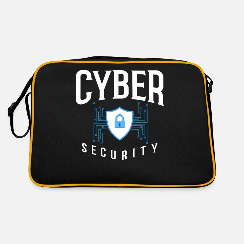 Informations sur la cybersécurité Ordinateur Sicherheit Sac Retro