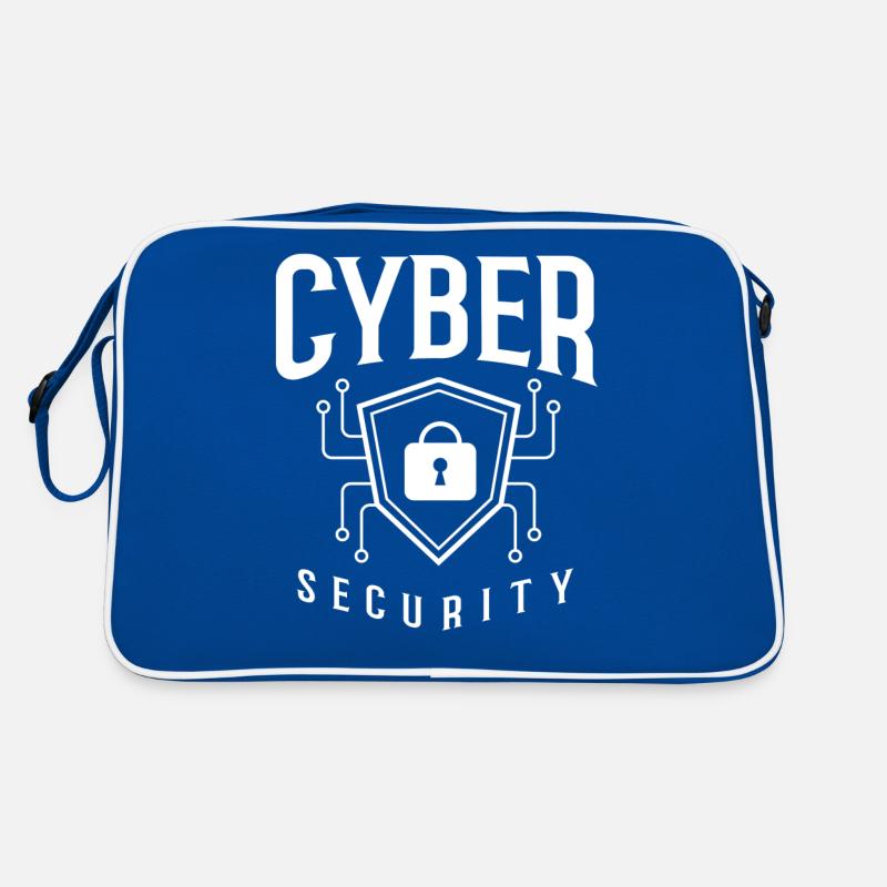 Cyber Security Information Computer Sicherheit Retro Tasche