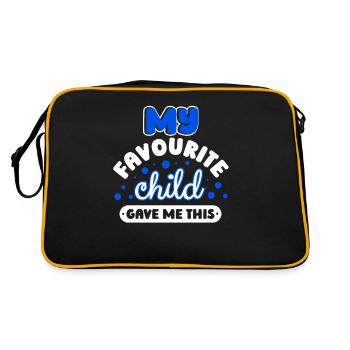 My Favorite Child Gave Me The Papa Daddy Father - Retro Bag - black/gold - Back