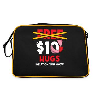Stagflation d’inflation gratuite de 10 $ - Sac Retro - noir/or - Dos