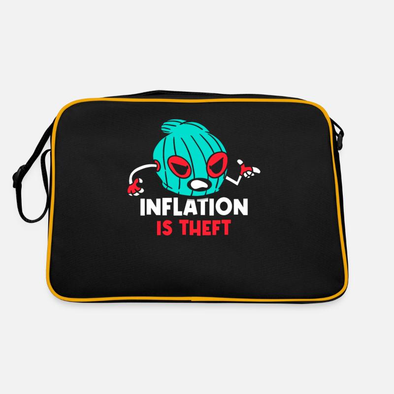 Inflation is Robbery Humor Stagflation Money Printing Retro Bag