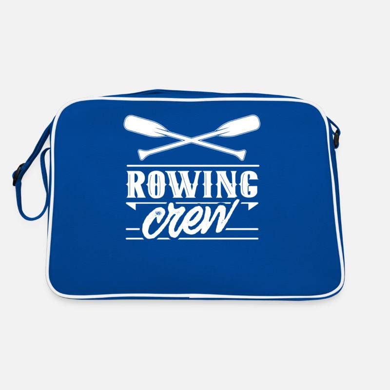Rudermannschaft Rudern Team Ruderer Ruderboot Retro Tasche