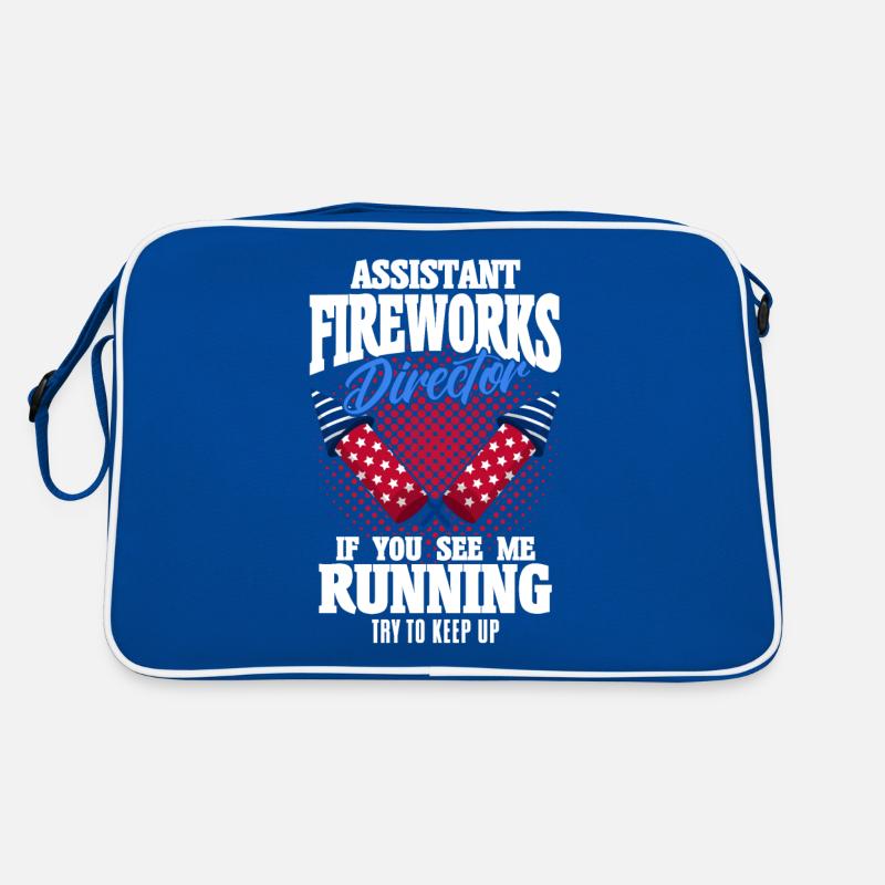 Funny fireworks pyrotechnician saying Retro Bag
