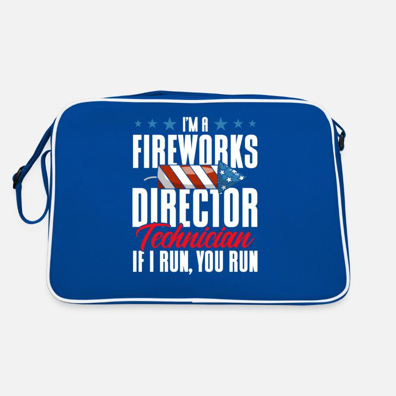 Funny fireworks pyrotechnician saying Retro Bag