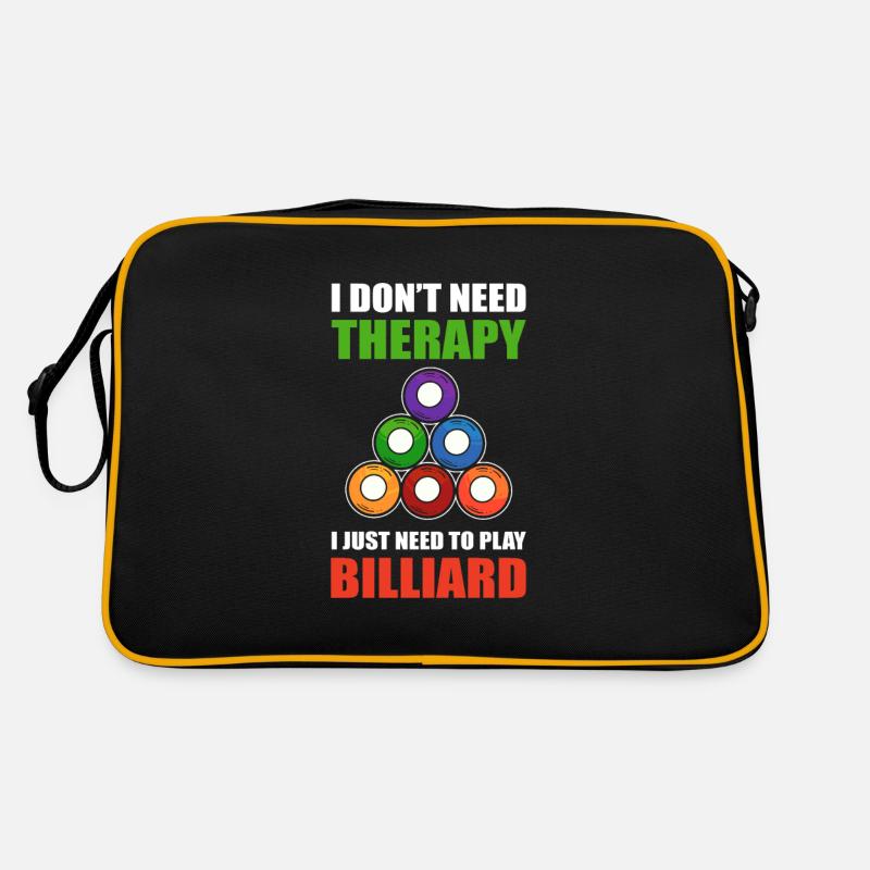 Joueur de billard Balle de billard Huit billard de billard Sac Retro