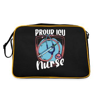 Proud Intensive Care Nurse Intensive Care - Retro Bag - black/gold - Back