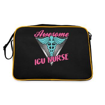 Great Intensive Care Nurse Intensive Care - Retro Bag - black/gold - Back