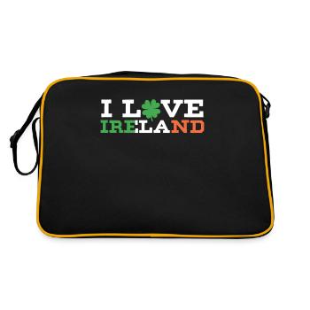 J’adore l’Irlande Irish St. Patrick’s Day - Sac Retro - noir/or - Dos