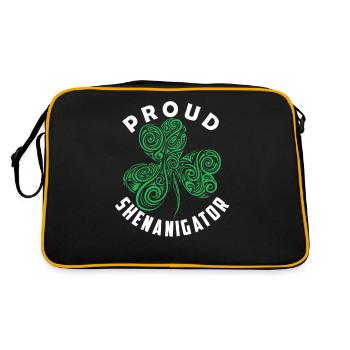 Fier Shenanigator Irlande Gaélique Irlandais Irlandais - Sac Retro - noir/or - Dos