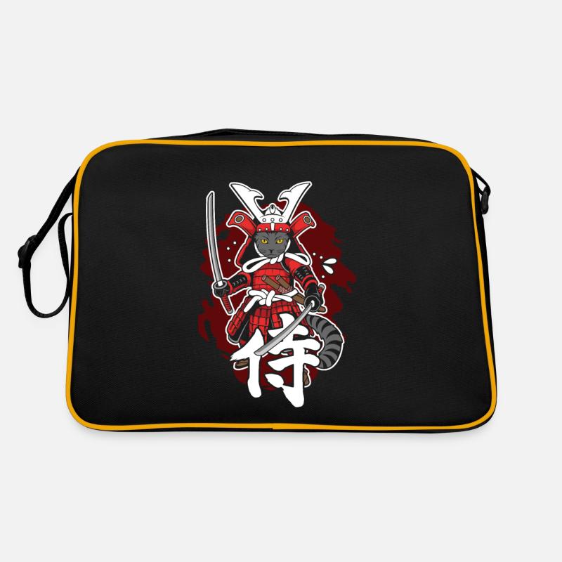 Japanese Samurai Warrior Cat For All Retro Bag