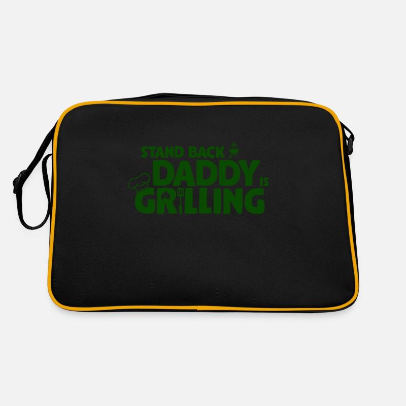 Stand Back! Daddy is grilling! Griller, BBQ Retro Tasche