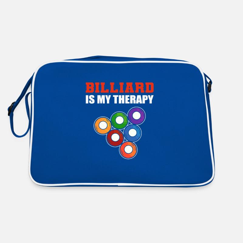 Billard Spieler Billardkugel Acht Billardqueue Bil Retro Tasche