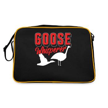 Goose Whisperer Whisperer Animal Goose Geese Owner - Retro Bag - black/gold - Back