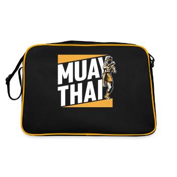 Muay Thai Arts Martiaux Arts Martiaux Combattant - Sac Retro - noir/or - Dos