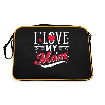 J’aime ma maman maman maman fête des mères - Sac Retro - noir/or - Dos