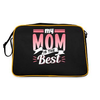 Ma mère est la meilleure maman de la fête des mères - Sac Retro - noir/or - Dos