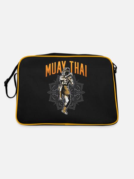 Muay Thai Martial Arts Martial Arts Fighter Martial Arts - Retro Bag - black/gold - Back