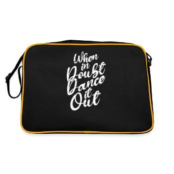 When in doubt dance it out - Waltz Ballads Jazz - Retro Bag - black/gold - Back