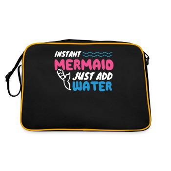 Instant Mermaid Just Add Water - Retro Bag - black/gold - Back
