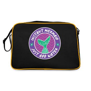 Instant Mermaid Just Add Water - Retro Bag - black/gold - Back