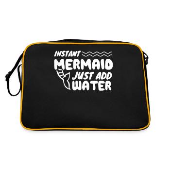Instant Mermaid Just Add Water - Retro Bag - black/gold - Back