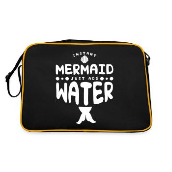 Instant Mermaid Just Add Water - Retro Bag - black/gold - Back