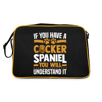 Si vous avez un cocker épagneul vous comprendrez - Sac Retro - noir/or - Dos