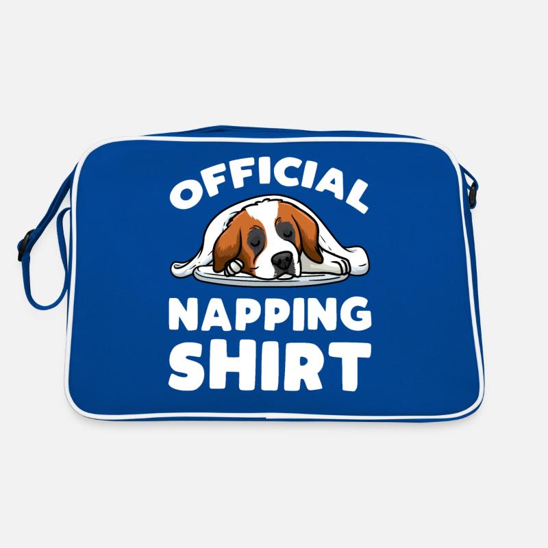Offizielles Schlafshirt Bernhardiner Retro Tasche