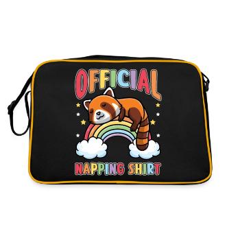 Official Sleeping Shirt Red Panda Sleeper - Retro Bag - black/gold - Back