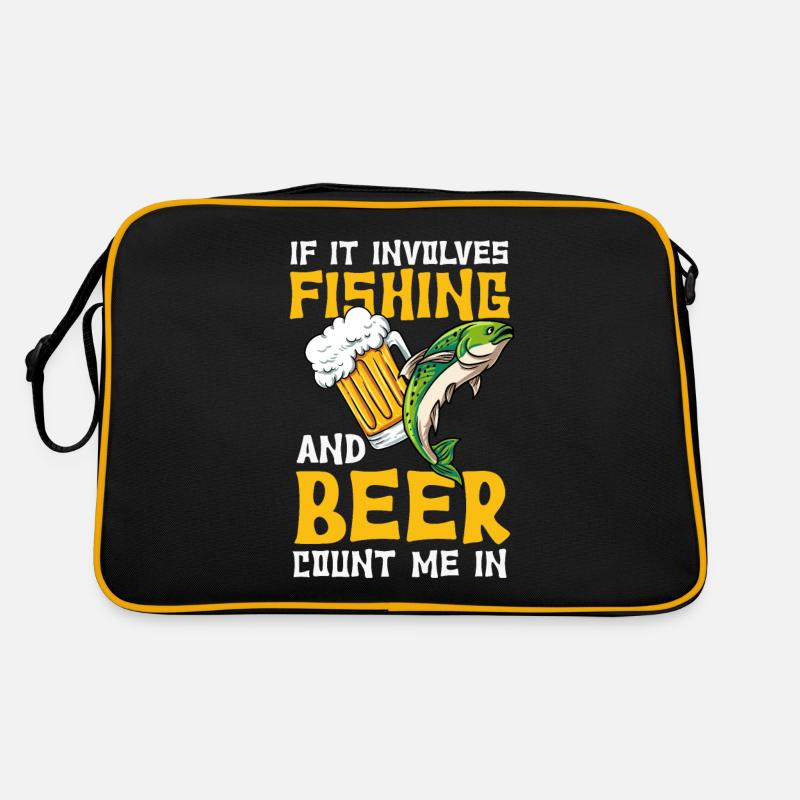 Fischen Retro Tasche