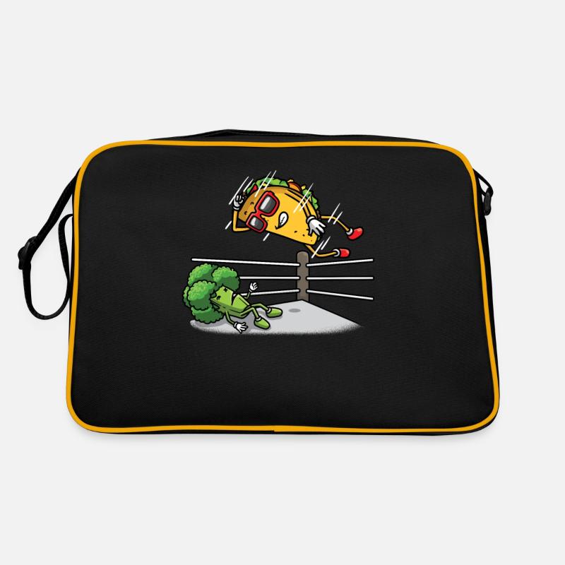 Taco Wrestling Mexican Wrestler Cinco De Mayo Retro Bag