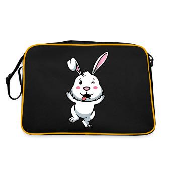 White Rabbit Emoticon Rabbit - Retro Bag - black/gold - Back