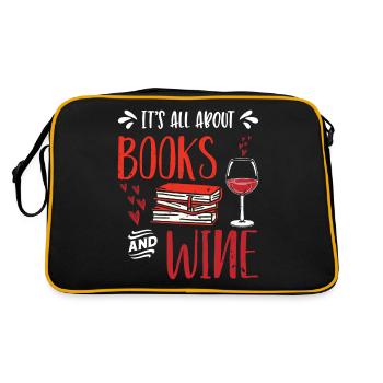 Bookaholic Read more books I love books Book - Retro Bag - black/gold - Back