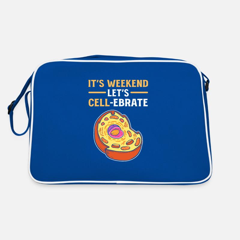 It's Weekend. Let's Cell-Lebrate Biology Science Retro Bag