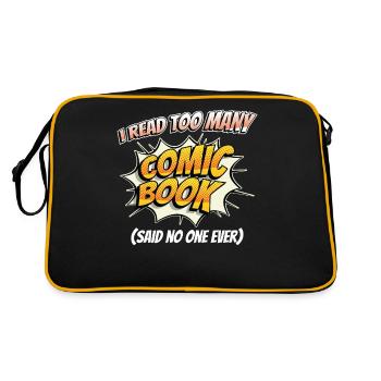 Lesen Liebhaber Lebensstil Bookish Liebhaber Gesch - Retro Tasche - Schwarz/Gold - Hinten