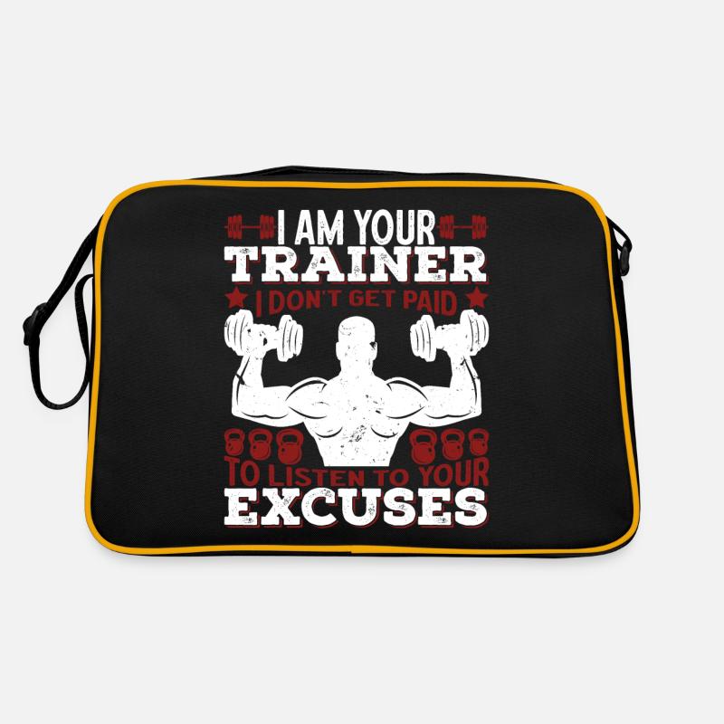 Funny muscles bend weightlifting butt stuff Retro Bag