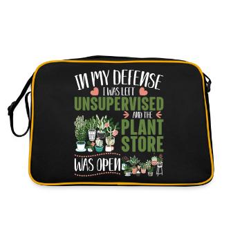 Blumen ernten und sich entspannen und abkühlen Ges - Retro Tasche - Schwarz/Gold - Hinten
