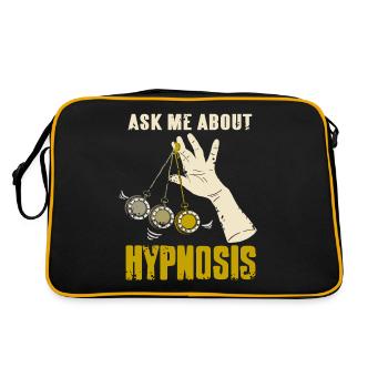 Ask me about hypnosis - Retro Bag - black/gold - Back