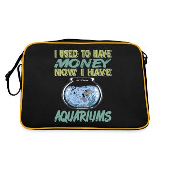 I used to have money, now I have aquariums - Retro Bag - black/gold - Back