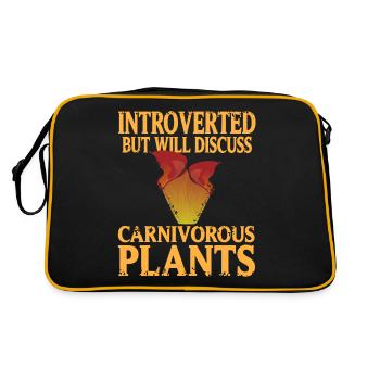Introverti prêt pour la plante carnivore - Sac Retro - noir/or - Dos